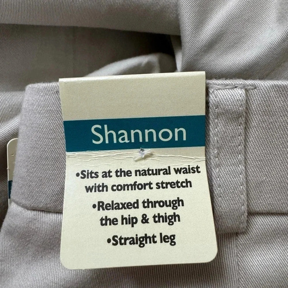 Kim Rogers Shannon Khaki Chino Pants Women Size 10 Short New - Picture 7 of 7
